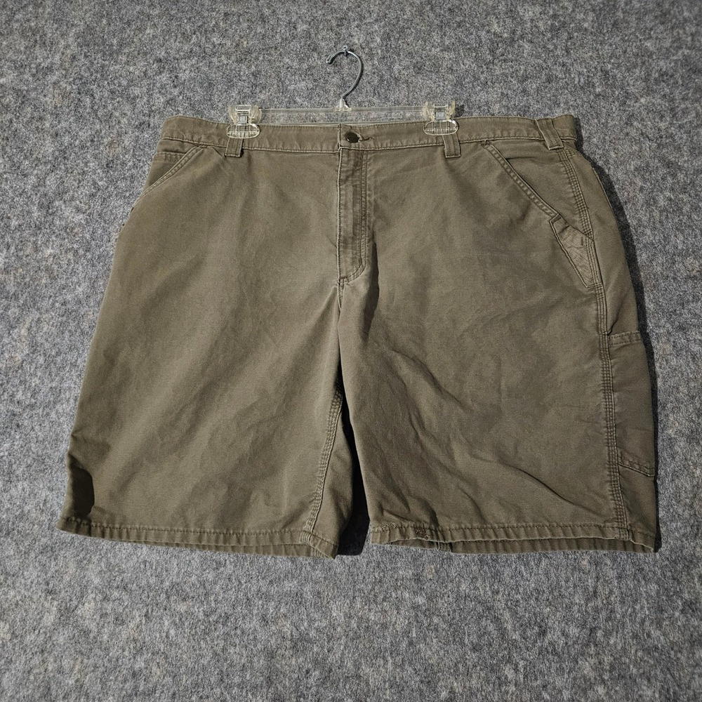 Carhartt Mens Relaxed Fit Canvas Work Shorts Size 42 Utility Olive Green